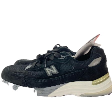  NEW BALANCE ニュー・バランス レディース スニーカー MADE IN U.S.A. width:D スエード 24cm タグ付 M992BL ブラック