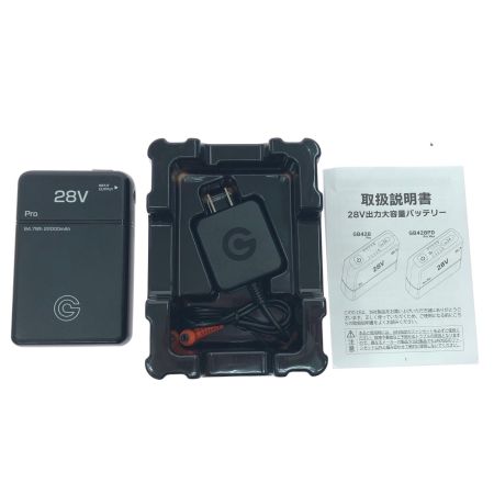 長信ジャパン 空調作業服 最大28V バッテリーセット 空調ウェア ファン付きウェア PSEマーク有 GB428-B01
