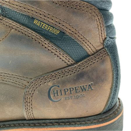  CHIPPEWA メンズ ワークブーツ プレミアム ウォータープルーフ ロガーブーツ 9インチ 73221 ブラウン