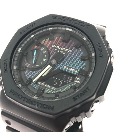  CASIO カシオ メンズ腕時計 クオーツ デジアナウォッチ G-SHOCK Rainbow Brick Wall series GA-2100RW