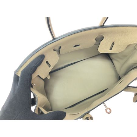  HERMES エルメス ハンドバッグ バーキン30 104E/□K/2019年製 シルバー金具 クロシェット・カデナ・鍵有 トゥルティエールグレー