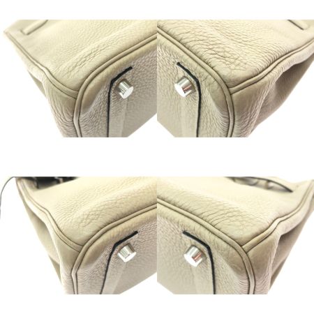  HERMES エルメス ハンドバッグ バーキン30 104E/□K/2019年製 シルバー金具 クロシェット・カデナ・鍵有 トゥルティエールグレー