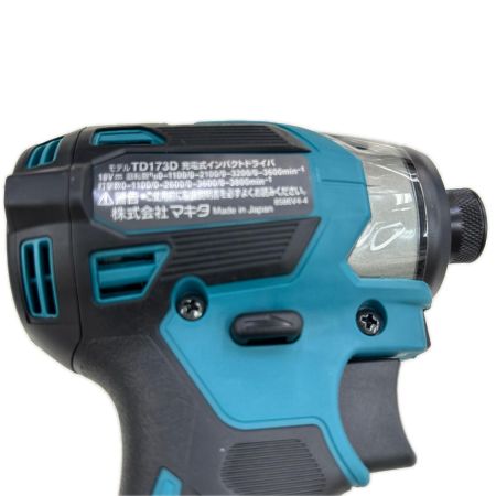 MAKITA マキタ インパクトドライバ コードレス式 18v 充電器・充電池2個・ケース付 TD173DRGX ブルー