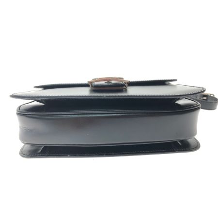  CELINE セリーヌ レディース ショルダーバッグ ヴィンテージ 馬車金具 シルバー金具 オールド ブラック