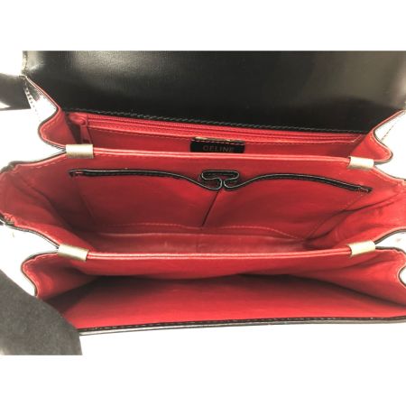  CELINE セリーヌ レディース ショルダーバッグ ヴィンテージ 馬車金具 シルバー金具 オールド ブラック