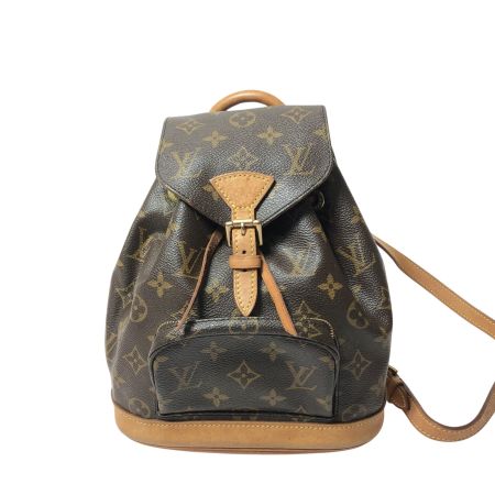 LOUIS VUITTON ルイヴィトン レディース リュックサック モノグラム ミニモンスリ M51137 ブラウン