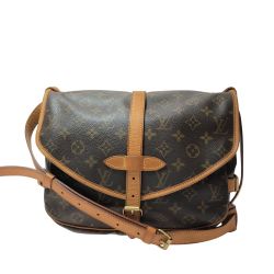 ▼▼ LOUIS VUITTON ルイヴィトン レディース ショルダーバッグ モノグラム ソミュール30 M42256 ブラウン Bランク