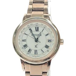 ▼▼ CITIZEN シチズン レディース腕時計 電波ソーラー XC ハッピーフライト チタン H240-T022740 Bランク