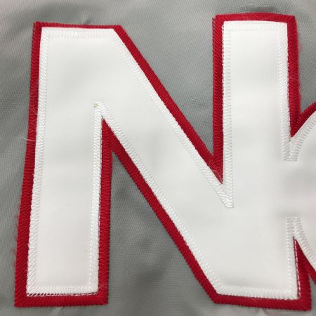  HARD WOOD CLASSICS Nets スタジャン SIZE 3XL グレー x レッド x ブルー