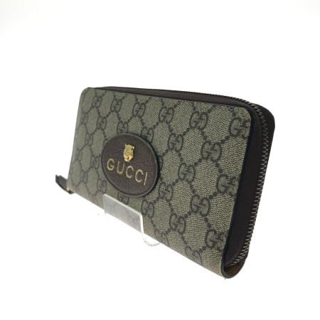  GUCCI グッチ レディース長財布 ラウンドファスナー GGスプリーム タイガー  473953 ベージュ