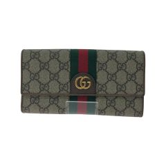  GUCCI グッチ レディース 長財布 GGスプリーム シェリーライン ディズニーコラボ 3匹の子豚 357803 ベージュ Bランク