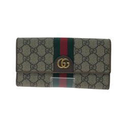 ▼▼ GUCCI グッチ レディース 長財布 GGスプリーム シェリーライン ディズニーコラボ 3匹の子豚 357803 ベージュ Bランク