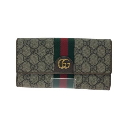  GUCCI グッチ レディース 長財布 GGスプリーム シェリーライン ディズニーコラボ 3匹の子豚 357803 ベージュ
