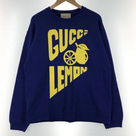  GUCCI グッチ スウェットシャツ/トレーナー LEMONプリント SIZES 681217 XJDV0 ネイビー