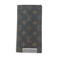 ▼▼ LOUIS VUITTON ルイヴィトン メンズ 長札入れ モノグラム ポルト カルト クレディ M60825 ブラウン Bランク