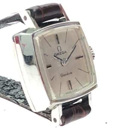  OMEGA オメガ レディース腕時計 アンティーク レトロ 手巻き ジュネーブ スクエア ベルト劣化