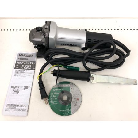  HiKOKI ハイコーキ 電動工具 コード式 100V 100mm 電気ディスクグラインダ 細径 G10SHA ブラック
