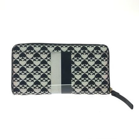  Kate Spade ケイトスペード レディース 長財布 ラウンドファスナー WLRU2424-001 ブラック×ホワイト