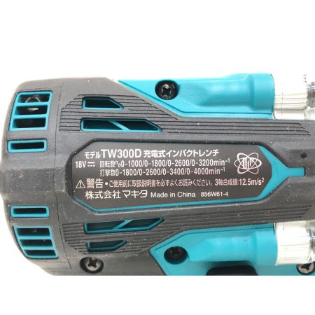 MAKITA マキタ 電動工具 コードレス式 18V 充電式インパクトレンチ 本体のみ TW300DZ ブルー