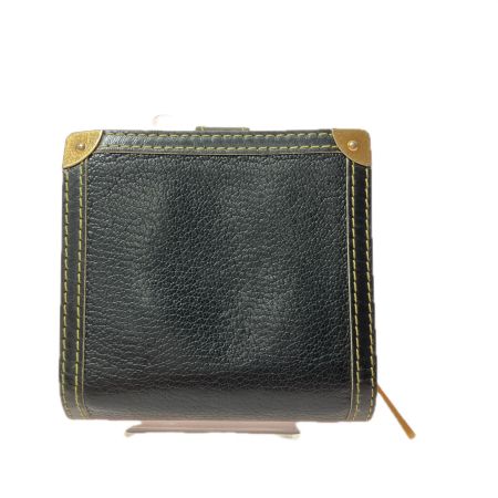  LOUIS VUITTON ルイヴィトン レディース 二つ折り財布 コンパクトジップ スハリ M91828 ブラック