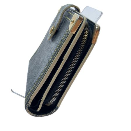  LOUIS VUITTON ルイヴィトン レディース 二つ折り財布 コンパクトジップ スハリ M91828 ブラック