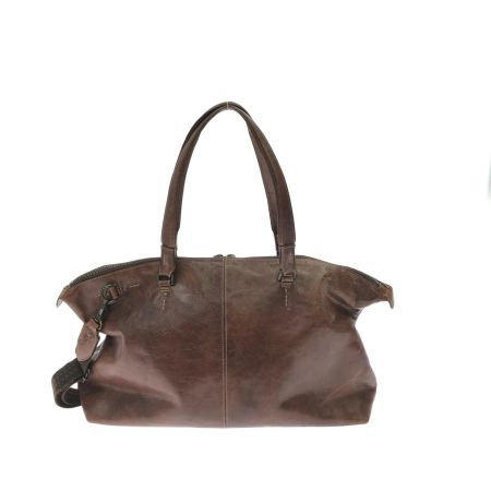  aniary アニアリ ユニセックス 2WAY ショルダートート オールレザー ワイド ブラウン