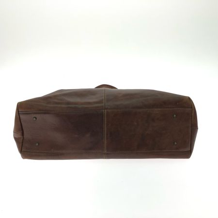  aniary アニアリ ユニセックス 2WAY ショルダートート オールレザー ワイド ブラウン