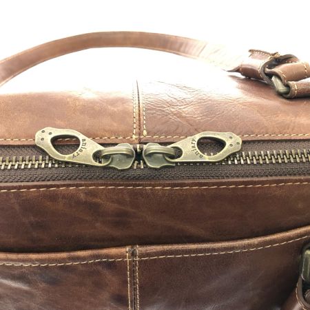  aniary アニアリ ユニセックス 2WAY ショルダートート オールレザー ワイド ブラウン