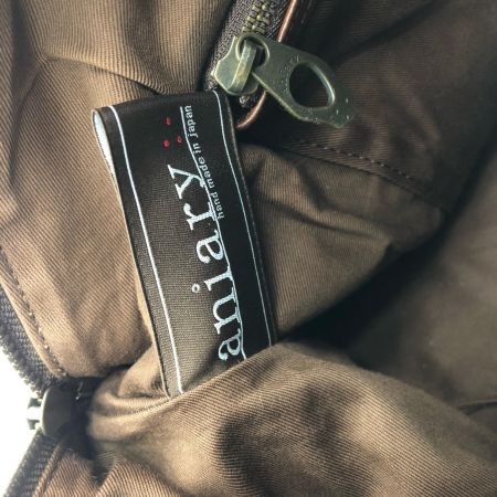  aniary アニアリ ユニセックス 2WAY ショルダートート オールレザー ワイド ブラウン