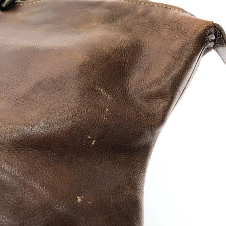  aniary アニアリ ユニセックス 2WAY ショルダートート オールレザー ワイド ブラウン