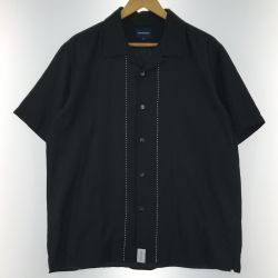 ▼▼ DESCENDANT オープンカラー 半袖 SIZE 3 ブラック ブラック Bランク