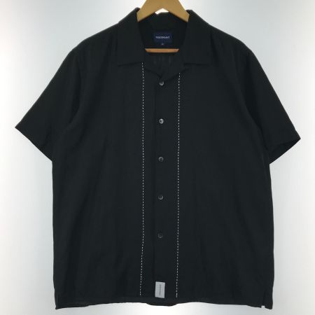  DESCENDANT オープンカラー 半袖 SIZE 3 ブラック ブラック