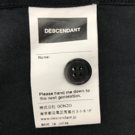  DESCENDANT オープンカラー 半袖 SIZE 3 ブラック ブラック