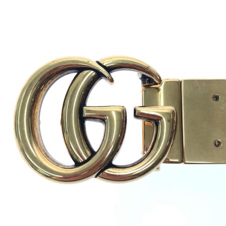  GUCCI グッチ レディース リバーシブルベルト GGスプリーム キャンバス 67-73cm ベージュ＆エボニー
