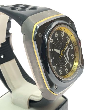 Gorilla ゴリラ メンズ腕時計 自動巻き Fastback STINGER YELLOW MONO チタン ラバー ブラック