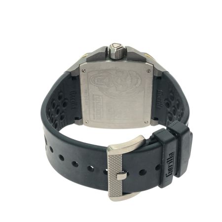  Gorilla ゴリラ メンズ腕時計 自動巻き Fastback STINGER YELLOW MONO チタン ラバー ブラック