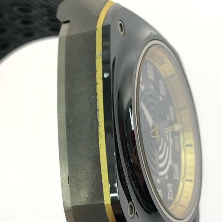  Gorilla ゴリラ メンズ腕時計 自動巻き Fastback STINGER YELLOW MONO チタン ラバー ブラック