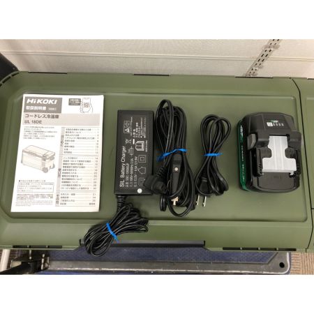  HiKOKI ハイコーキ コードレス冷温庫 大容量 36L 冷温庫 保冷庫 保温庫 アウトドア PSEマーク有 UL18DE オリーブ
