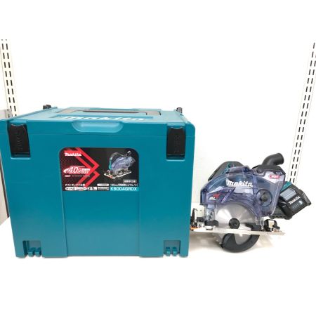  MAKITA マキタ 40V 125mm 充電式防じんマルノコ 逆勝手仕様 充電器・充電池2個・ケース付 PSEマーク有 KS004G