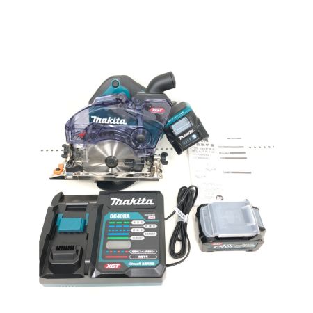  MAKITA マキタ 40V 125mm 充電式防じんマルノコ 逆勝手仕様 充電器・充電池2個・ケース付 PSEマーク有 KS004G