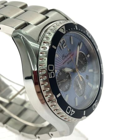  ORIENT オリエント メンズ腕時計 ソーラー充電 75周年記念モデル 750本限定 クロノグラフ RN-TX0210L スカイブルー