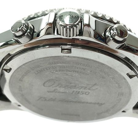  ORIENT オリエント メンズ腕時計 ソーラー充電 75周年記念モデル 750本限定 クロノグラフ RN-TX0210L スカイブルー