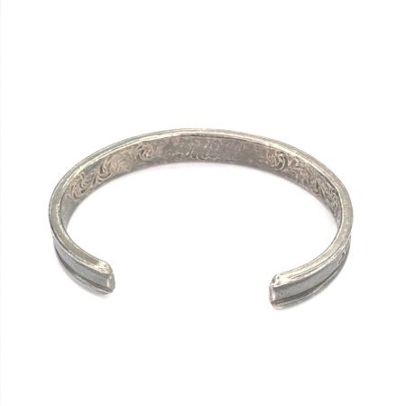  Mt.hill マウントヒル ユニセックス ダイヤモンドパターン シルバーバングル SV925 33.3g