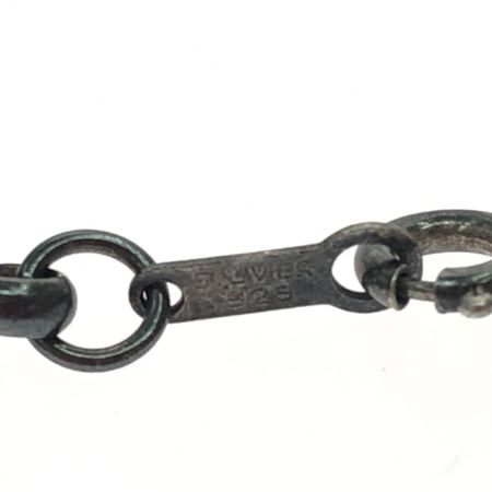  STUDIO T&Y ユニセックス シルバーネックレス SV925 シルバープレート 赤石 38.2g