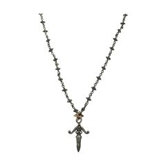  MATELITA ユニセックス シルバーアクセサリー SV925 剣 ソード レッドストーン 17.9g Bランク