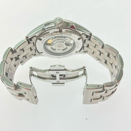  HAMILTON ハミルトン メンズ腕時計 自動巻き ジャズマスター ビューマチック オープンハート 裏スケルトン H327050 ブラック