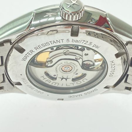  HAMILTON ハミルトン メンズ腕時計 自動巻き ジャズマスター ビューマチック オープンハート 裏スケルトン H327050 ブラック