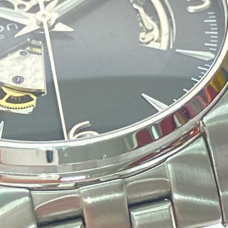  HAMILTON ハミルトン メンズ腕時計 自動巻き ジャズマスター ビューマチック オープンハート 裏スケルトン H327050 ブラック