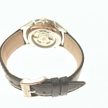  HAMILTON ハミルトン メンズ腕時計 自動巻き ジャズマスター オープンハート 裏スケルトン H32675570 ブラック