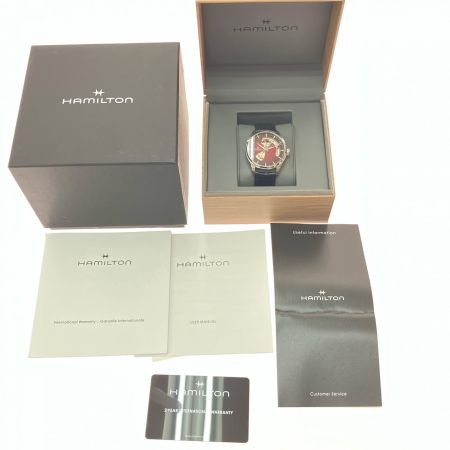  HAMILTON ハミルトン メンズ腕時計 自動巻き ジャズマスター オープンハート 裏スケルトン H32675570 ブラック